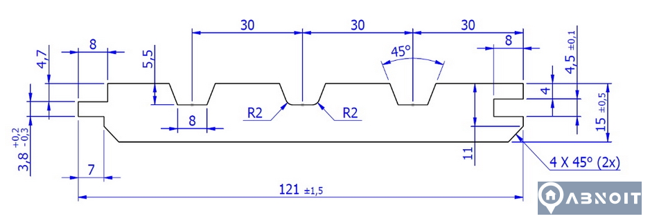 Palubky SM KLAS 15,0x121/2,0 m A/B (8ks)
