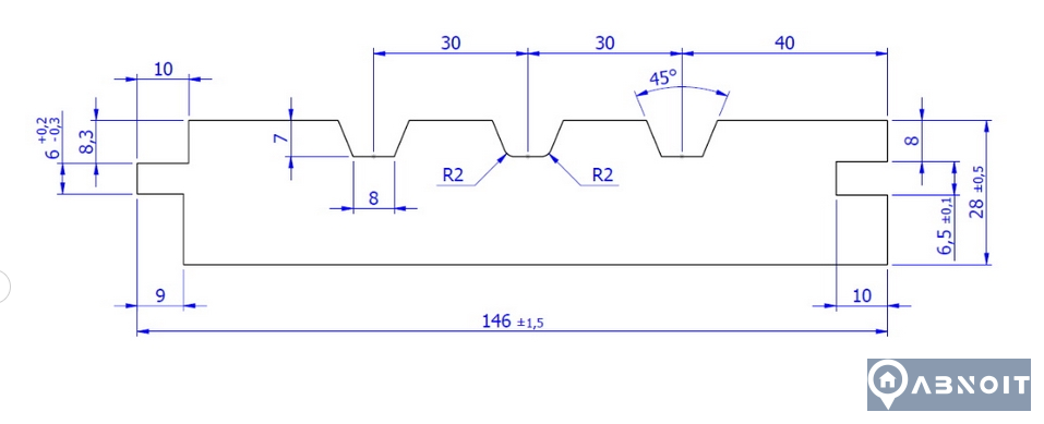 Podlaha SM 28,0x146/4,0 m A/B (4ks)